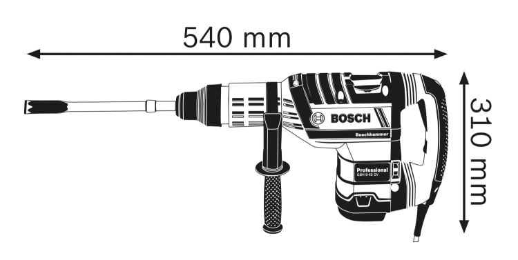 Młot udarowo-obrotowy GBH 8-45 DV