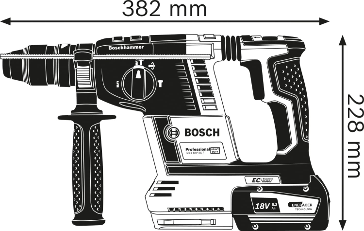 Młot udarowo-obrotowy GBH 18V-26F
