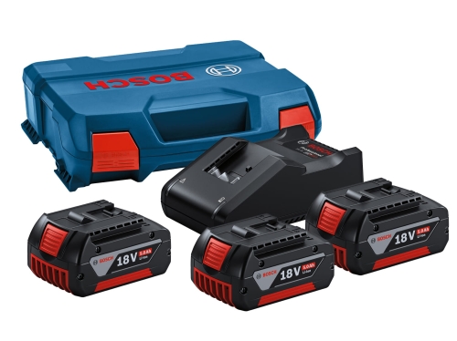 Zestaw zasilający GAL 18V-40 + 3x GBA 18V 5.0 Ah + walizka