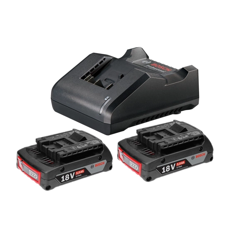 Ładowarka GAL 18V-20 + 2x akumulator GBA 18V 2.0 Ah