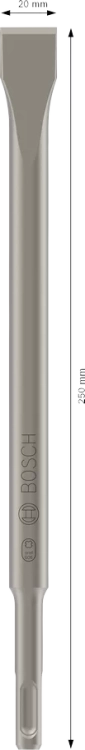 Dłuto płaskie SDS-plus 250/20