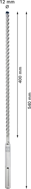 Wiertło SDS-max 8X Bosch 12x400x540