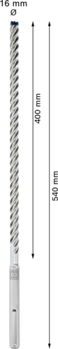 Wiertło SDS-max 8X Bosch 16x600x740