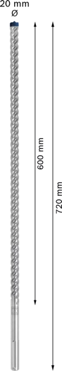 Wiertło SDS-max 8X Bosch 20x600x720