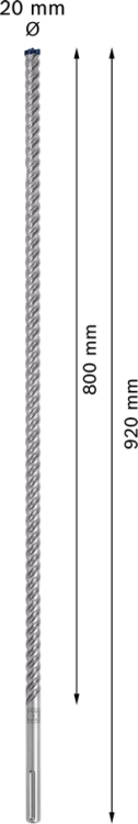 Wiertło SDS-max 8x Bosch 20x800x920