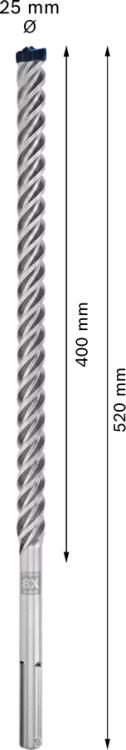 Wiertło SDS-max 8X Bosch 25x400x520