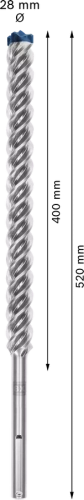 Wiertło SDS-max 8X Bosch 28x400x520