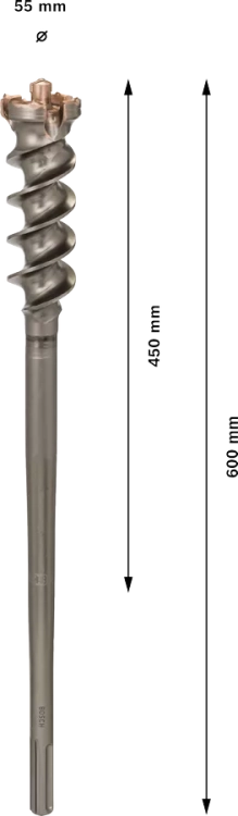 Wiertło SDS-max przebiciowe Bosch 55x450