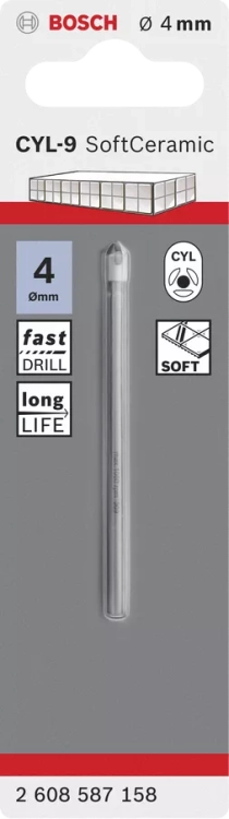 Wiertło ceramika CYL-9 Bosch Soft Ceramic 4x70