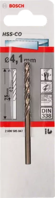 Wiertła metal Bosch HSS-Co 4,1x43x75
