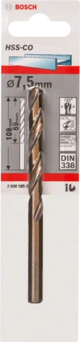 Wiertło metal Bosch HSS-Co 7,5x69x109