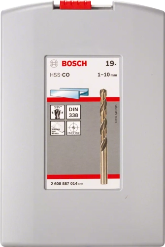 Zestaw 19szt. wierteł do metalu Bosch HSS-CO