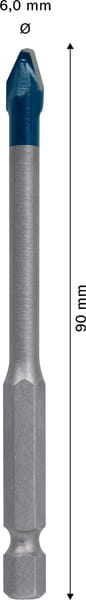 Wiertła EXPERT HEX-9 Bosch HardCeramic