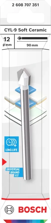 Wiertło ceramika CYL-9 Bosch Soft Ceramic 12x90