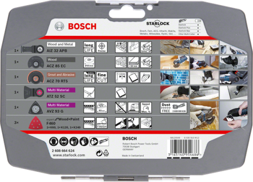 Zestaw 8 szt. osprzętu Bosch Starlock for Renovation