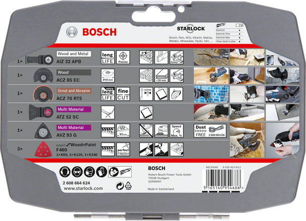 Zestaw 8 szt. osprzętu Bosch Starlock for Renovation
