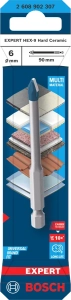 Wiertła EXPERT HEX-9 Bosch HardCeramic 6 x 90 mm