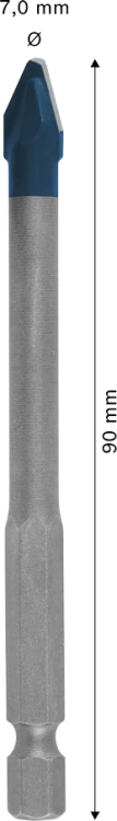 Wiertła EXPERT HEX-9 Bosch HardCeramic