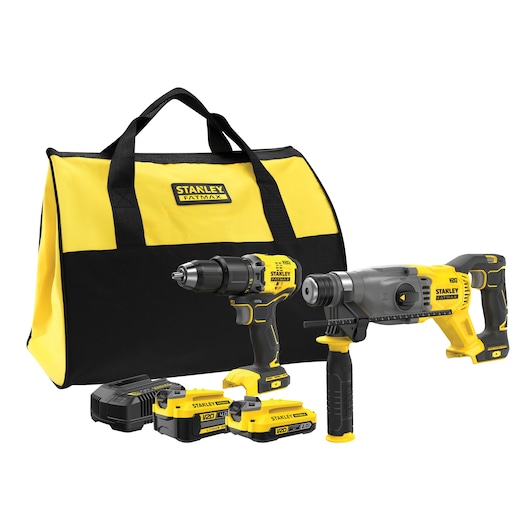 Zestaw combo 18V STANLEY FATMAX SFMCK216MDS