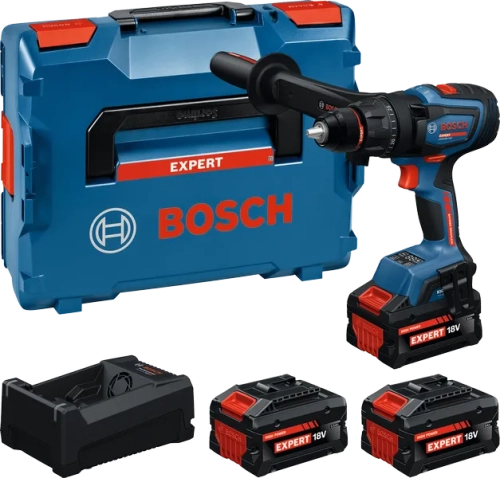 Akumulatorowa wiertarko-wkrętarka udarowa Bosch EXSB18V-150 2x8Ah 1x5,5Ah L-BOXX