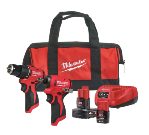 Zestaw elektronarzędzi 12V MILWAUKEE IN2 M12 BLPP2B-422B