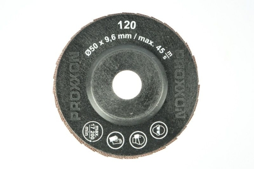 Tarcze listkowe z powłoką diamentową PROXXON, ziarnistość 120, 50mm, 2 szt.