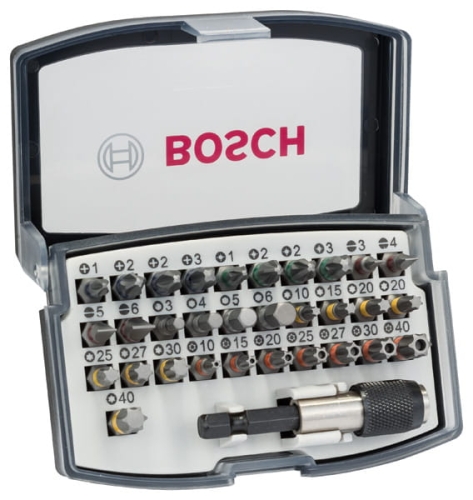 Zestaw bitów z uchwytem Bosch Extra Hard 32 szt.