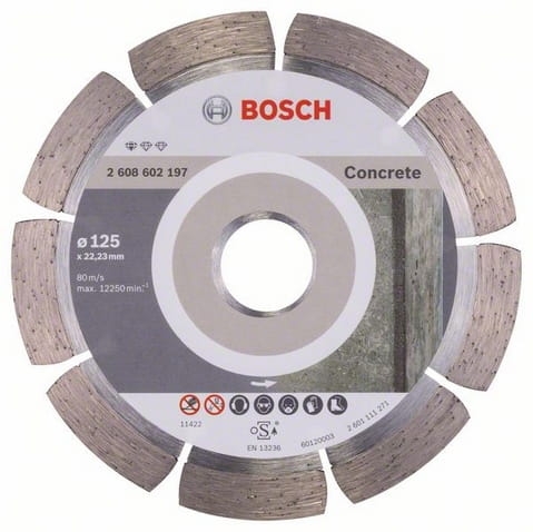 B.Tarcza diament beton 125x22x1,6x10mm Standard
