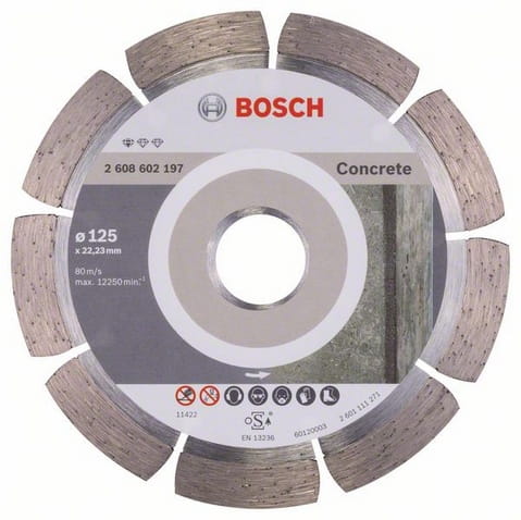 B.Tarcza diament beton 125x22x1,6x10mm Standard