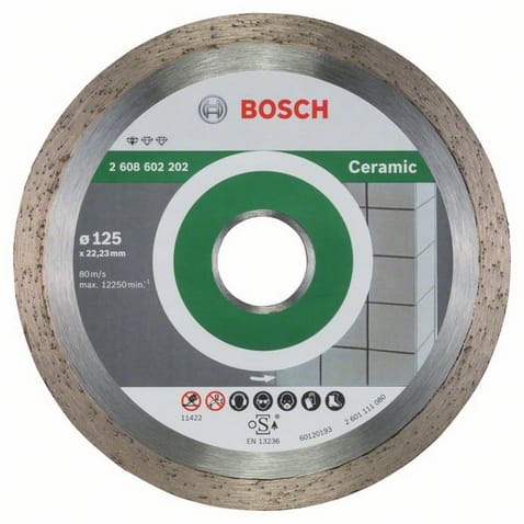 B.Tarcza diament ceramika 125x22,23x1,6 Standard, FPE ciągła