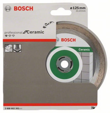 B.Tarcza diament ceramika 125x22,23x1,6 Standard, FPE ciągła
