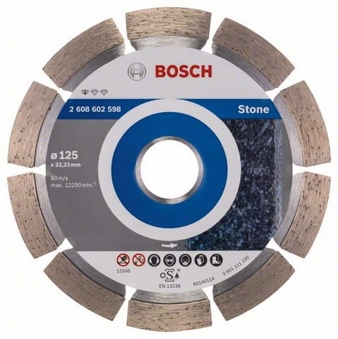 B.Tarcza diament kamień 125x22,23x1,6x10mm Standard, do twardych mat.bud.