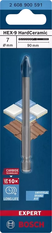 Wiertło EXPERT HEX-9 Bosch HardCeramic