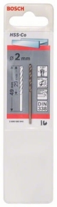 Wiertło metal Bosch HSS-Co  2,0x29x49 mm