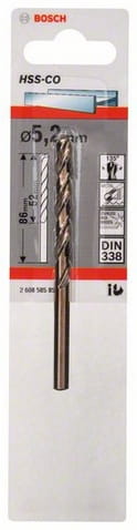 Wiertło metal Bosch HSS-Co 5,2x52x86
