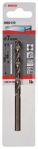 B.Wiertło metal HSS-Co  7,0x69x109