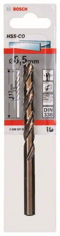Wiertło metal Bosch HSS-Co 8,5x75x117