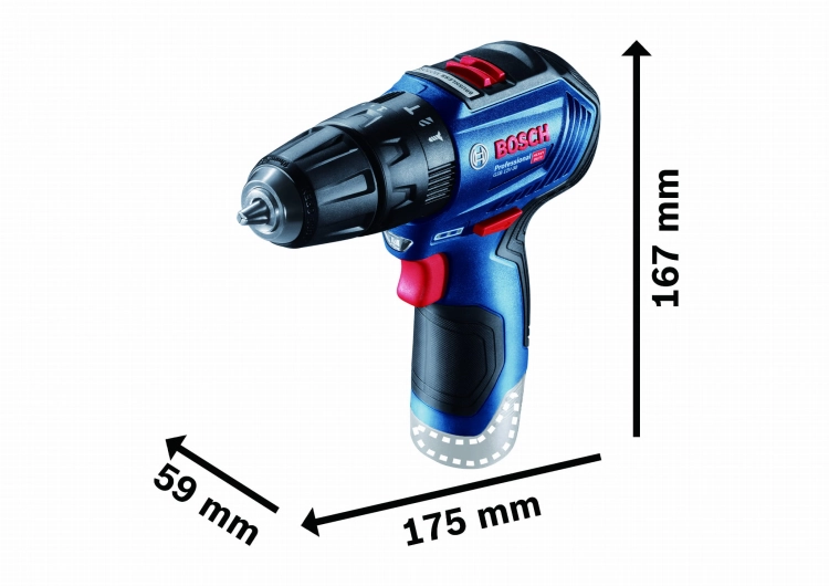 Wiertarko-wkrętarka udarowa GSB 12V-30