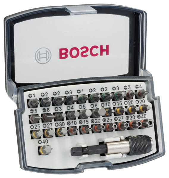 Zestaw bitów z uchwytem Bosch Extra Hard 32 szt.